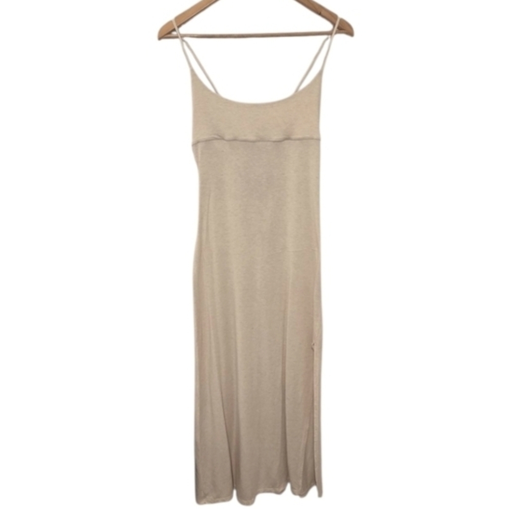 Wilfred Open Back Midi Dress Gold Camel Size Large Dreamweaver - Picture 5 of 7